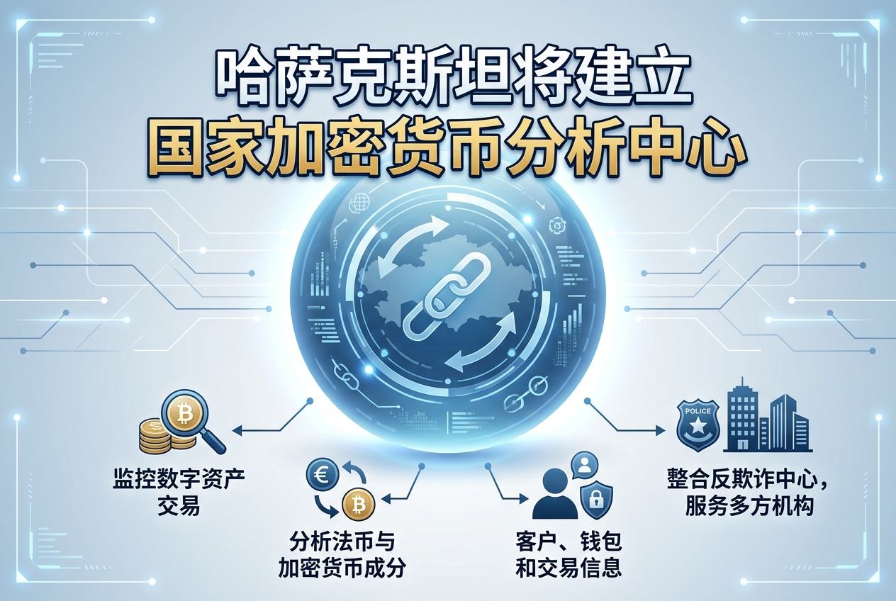 哈萨克斯坦将建立国家加密货币分析中心