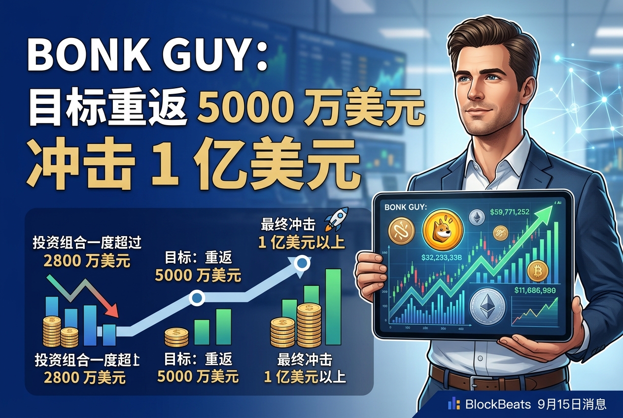 Bonk Guy:投资组合曾一度超过2800万美元,目标重返5000万美元并冲击1亿美元