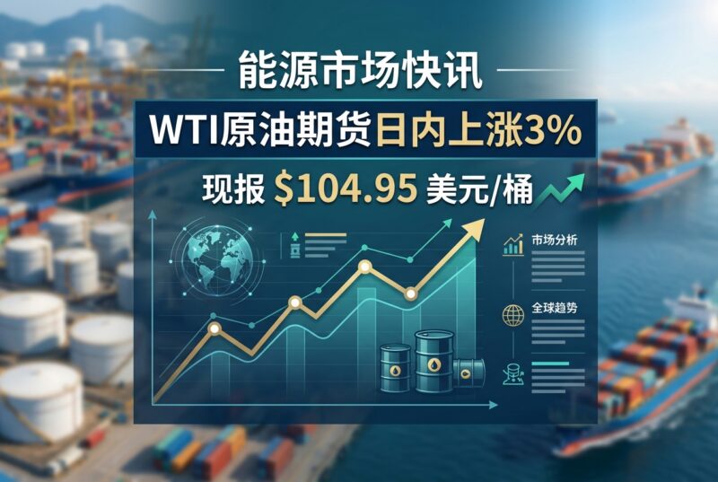 WTI 原油期货日内上涨 3%，报 104.95 美元/桶-指挥使社区 - 真实线索、热点议题与深度观察