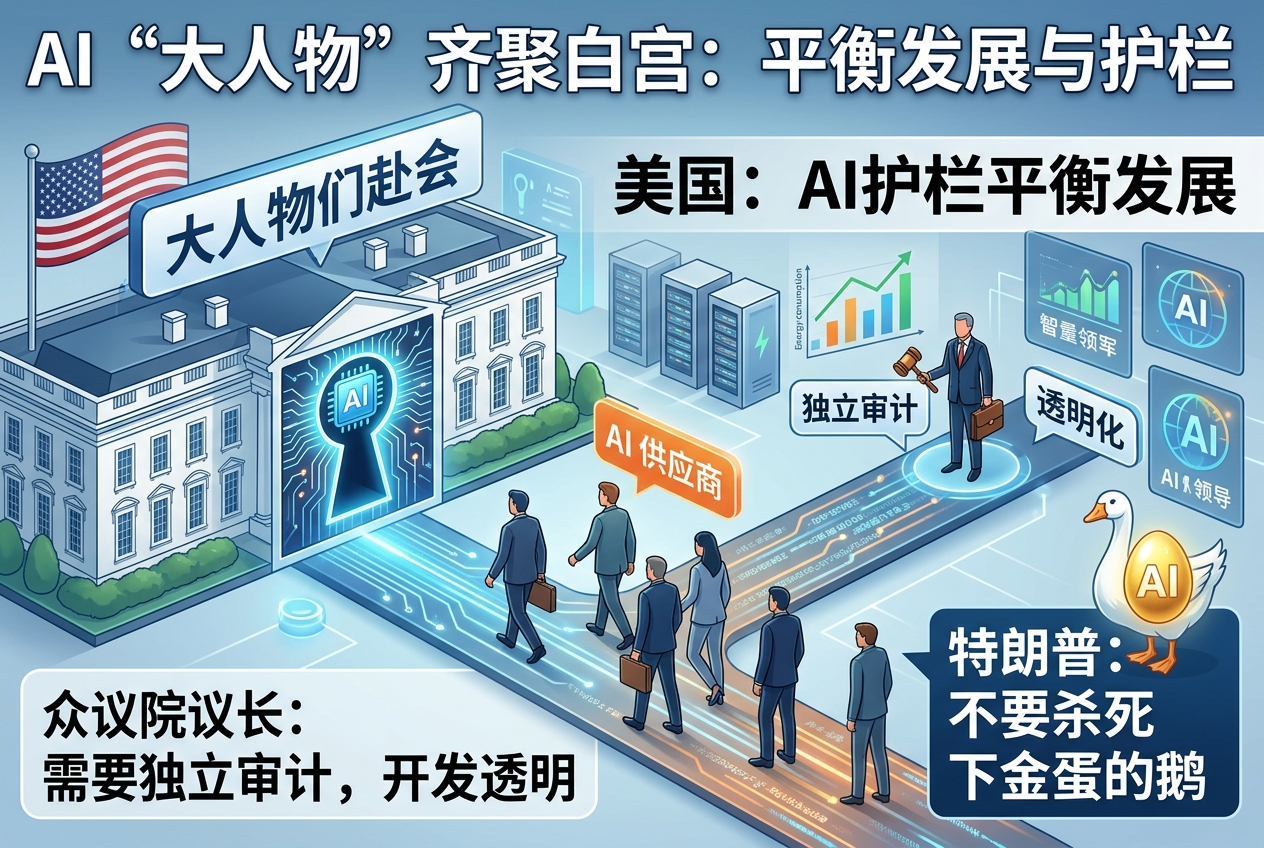 美众议院议长:AI领域的“大人物们”将赴白宫参加重要会议