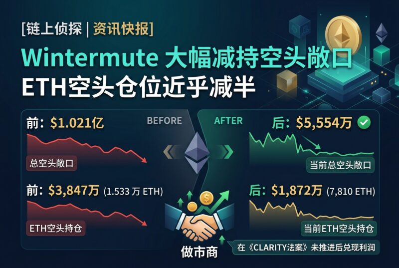 链上侦探|Wintermute 将空头敞口从 1.021 亿美元降至 5554 万美元,ETH 空头减至约 1872 万美元-指挥使社区 - 真实线索、热点议题与深度观察