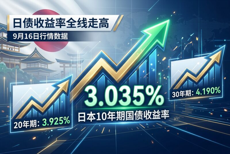 日债收益率全线走高,10年期国债收益率升至3.035%-指挥使社区 - 真实线索、热点议题与深度观察