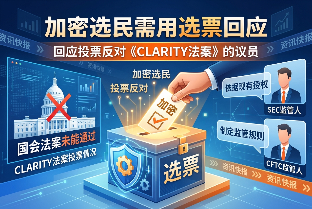 Coinbase首席政策官:加密选民应以选票回应反对《CLARITY法案》的议员