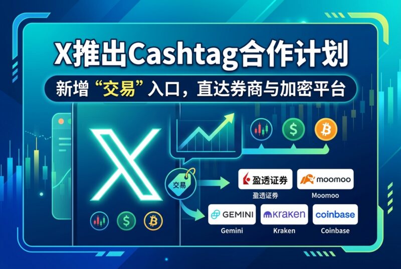 X 为 Cashtag 新增“交易”入口，接入多家券商及加密货币平台-指挥使社区 - 真实线索、热点议题与深度观察