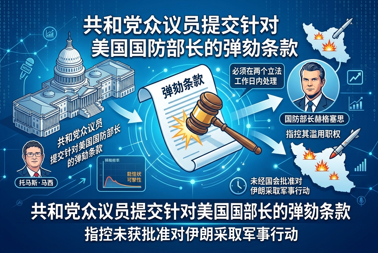 共和党众议员提交针对美国国防部长的弹劾条款