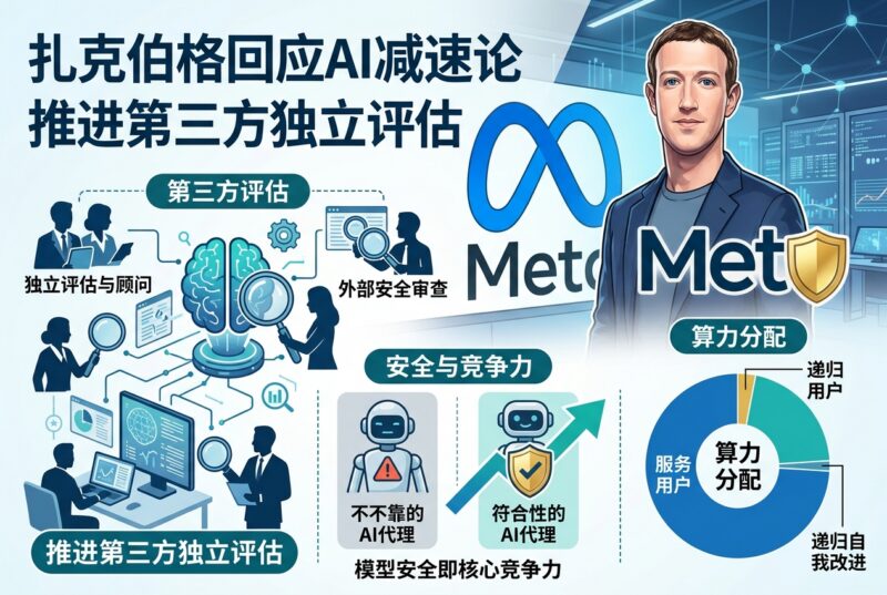 扎克伯格：没必要等同行一起踩刹车，Meta 已在推进第三方评估-指挥使社区 - 真实线索、热点议题与深度观察