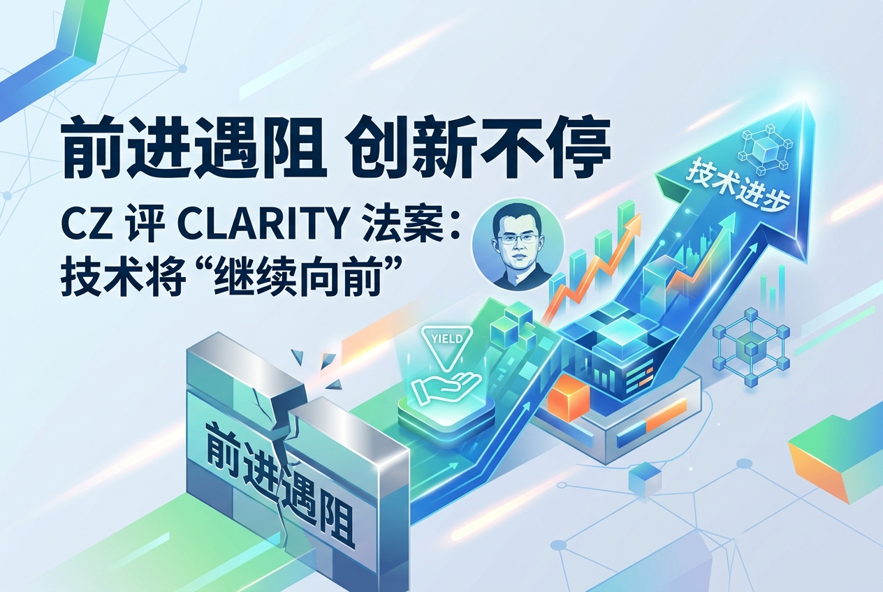 CZ 评价 CLARITY 法案投票失败：前进过程中总会遇到挫折，技术进步不会停止