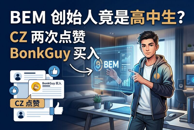 CZ 两次点赞、BonkGuy 买入的 BEM，创始人竟还是高中生？-指挥使社区 - 真实线索、热点议题与深度观察