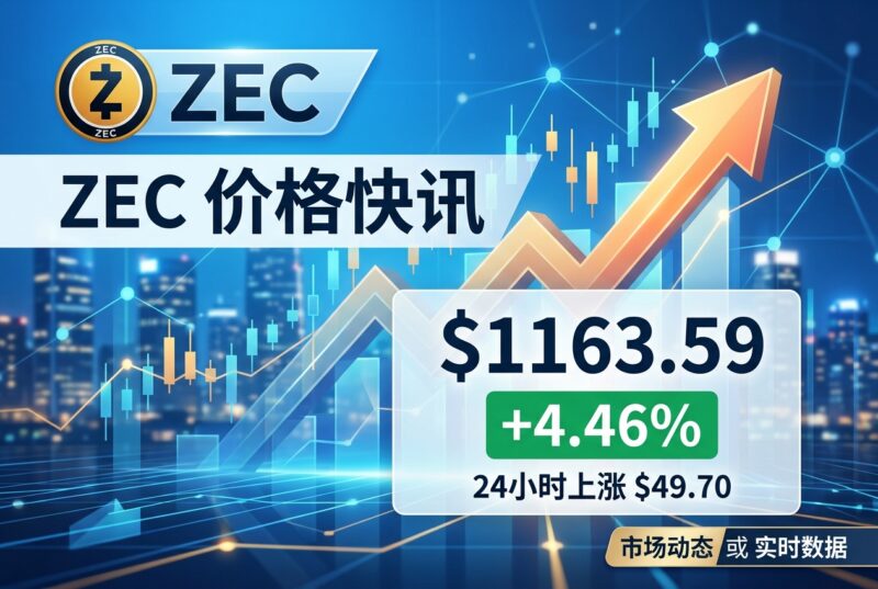 ZEC 报 1163.59 美元,24 小时上涨 4.46%-指挥使社区 - 真实线索、热点议题与深度观察