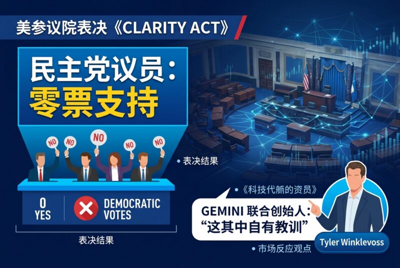 Gemini 联合创始人:没有一名民主党议员投票支持《Clarity Act》-指挥使社区 - 真实线索、热点议题与深度观察