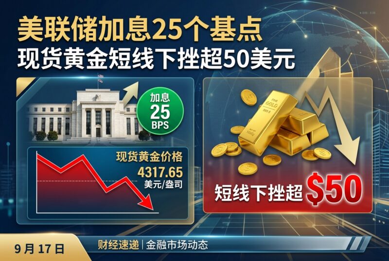 美联储加息25个基点，现货黄金短线下挫超50美元-指挥使社区 - 真实线索、热点议题与深度观察
