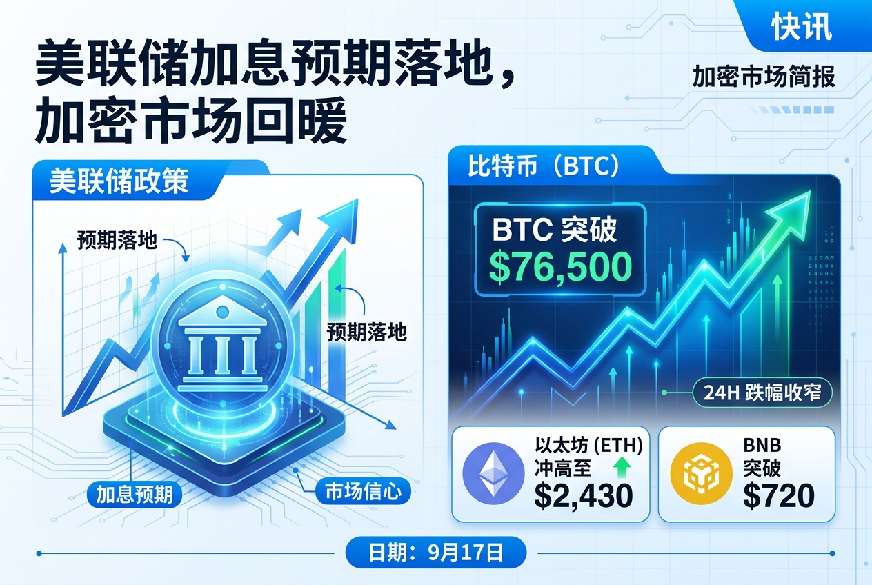 美联储加息预期落地,加密市场回暖