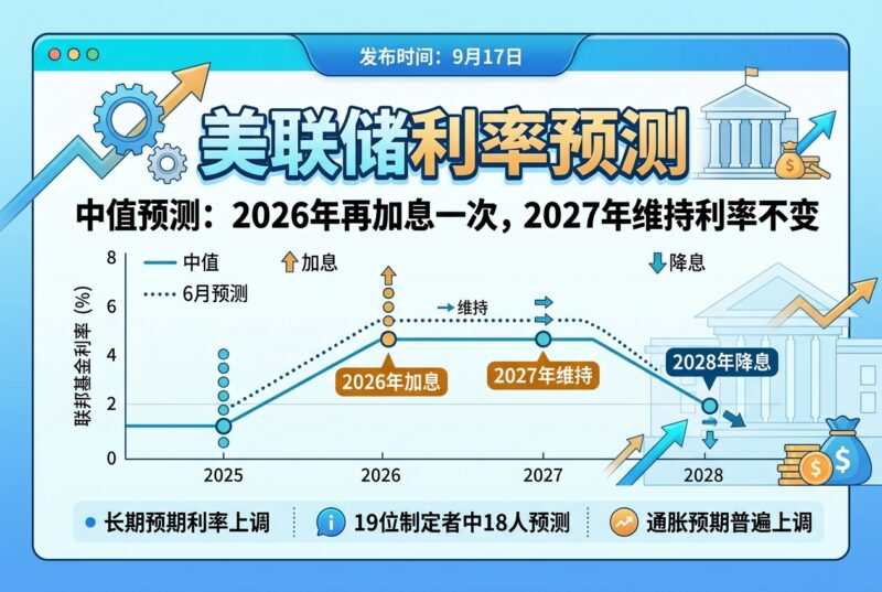 美联储中值预测：2026年再加息一次，2027年维持利率不变-指挥使社区 - 真实线索、热点议题与深度观察