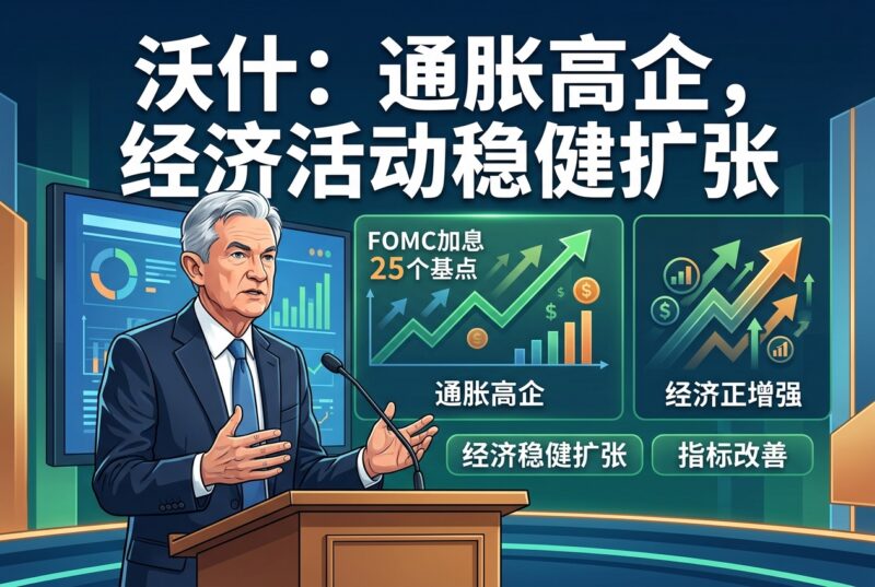 沃什:通胀仍然高企,但经济活动正以稳健速度扩张-指挥使社区 - 真实线索、热点议题与深度观察