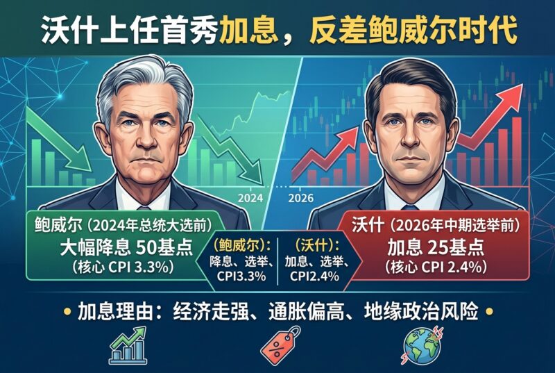 沃什上任后首次议息即加息,政策路径与鲍威尔时期形成反差-指挥使社区 - 真实线索、热点议题与深度观察