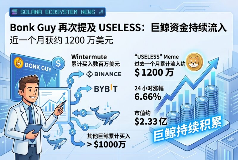 Bonk Guy再次提及 USELESS：近一个月获约1200万美元巨鲸资金流入-指挥使社区 - 真实线索、热点议题与深度观察