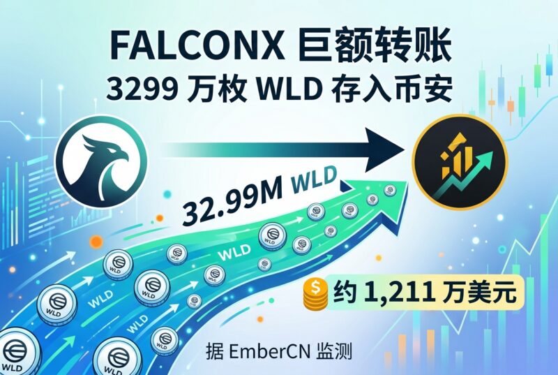 FalconX 将 3299 万枚 WLD 存入 Binance,价值约 1211 万美元-指挥使社区 - 真实线索、热点议题与深度观察