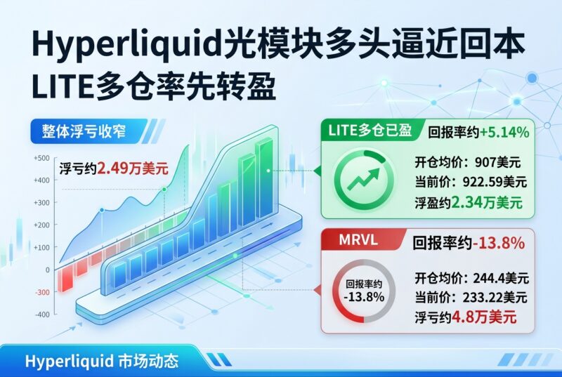 Hyperliquid 最大光模块多头逼近回本,LITE 多仓率先转盈-指挥使社区 - 真实线索、热点议题与深度观察